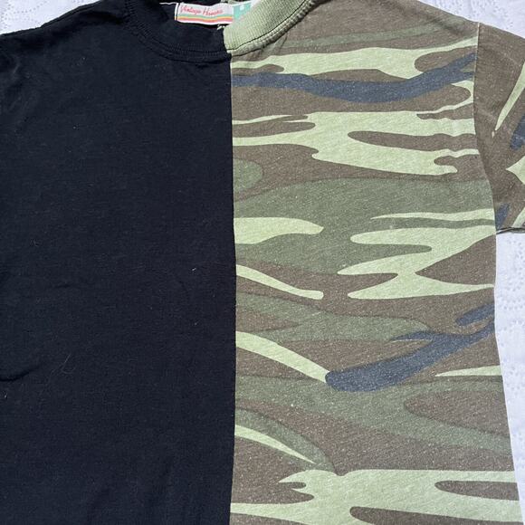 Vintage Havana Camo Split Tee Size 7/8 - Picture 3 of 5
